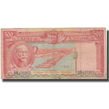 Biljet, Angola, 500 Escudos, 1956, 1956-08-15, KM:90, TB