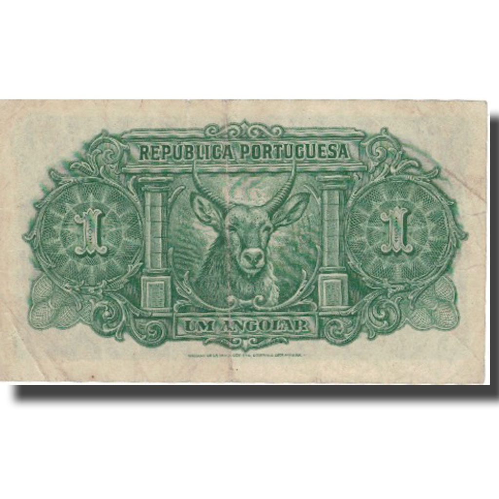 Banknote, Angola, 1 Angolar, 1942, 1942-03-28, KM:68, EF(40-45)