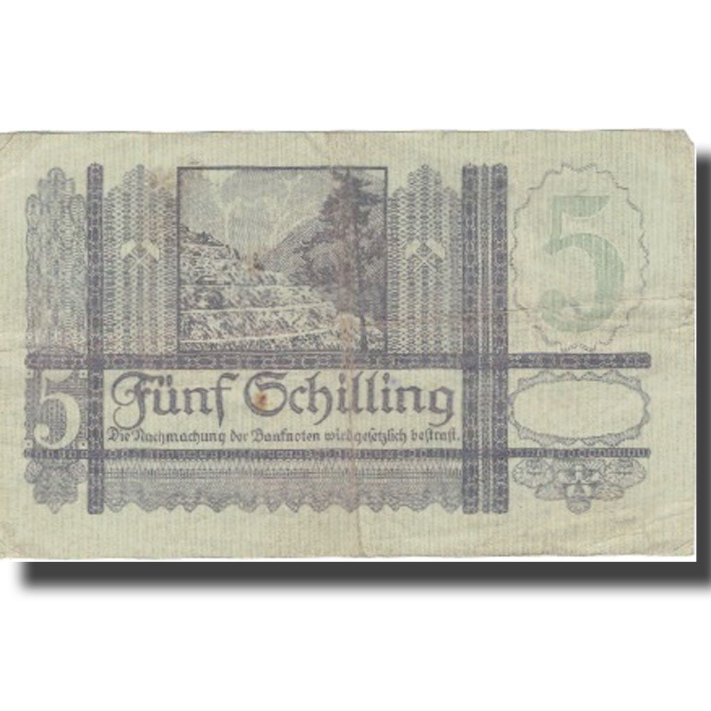 Banknote, Austria, 5 Schilling, 1945, 1945-09-04, KM:126, VF(20-25)