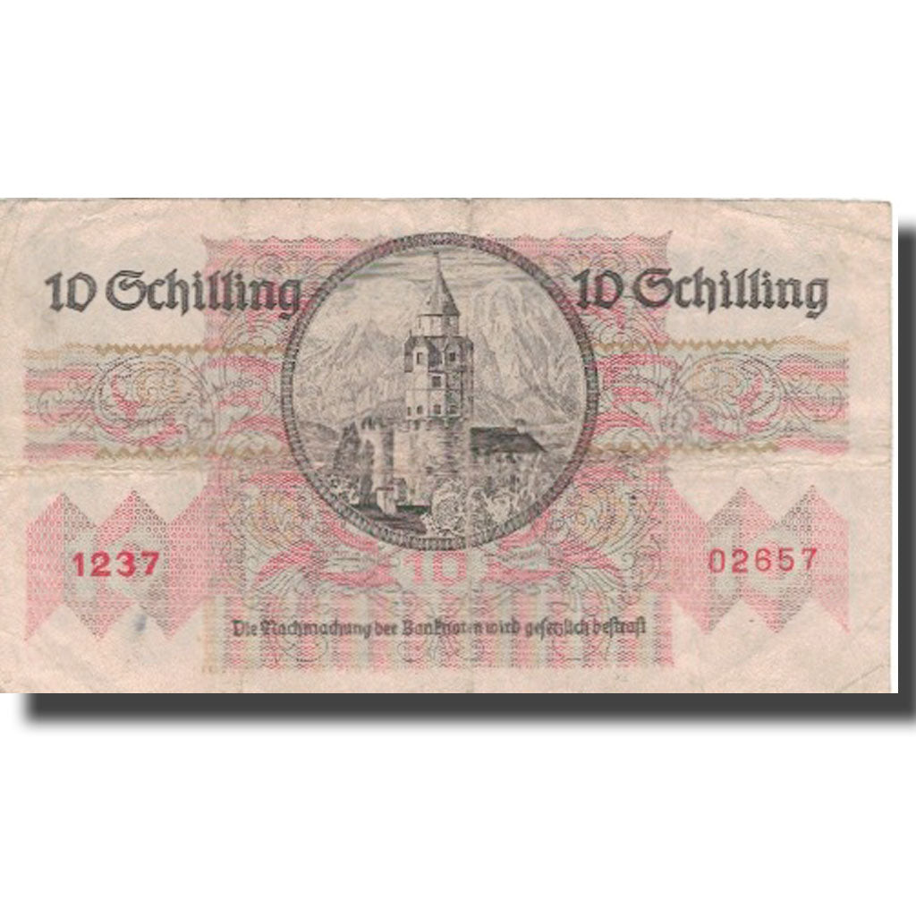 Banknote, Austria, 10 Schilling, 1946, 1976-02-02, KM:122, EF(40-45)