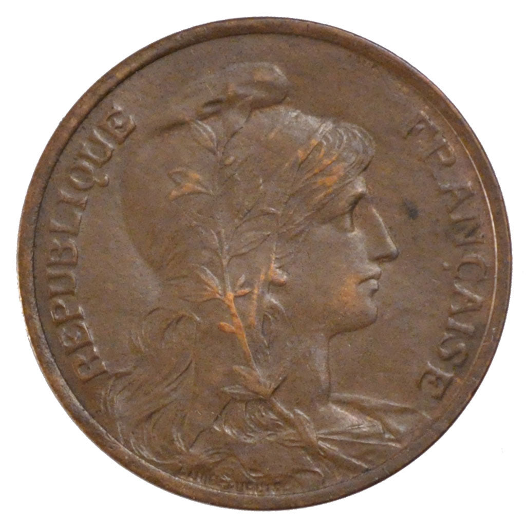 FRANCE, Dupuis, 5 Centimes, 1912, Paris, KM #842, EF(40-45), Bronze, 25.1,...