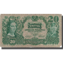 Banknote, Austria, 20 Schilling, 1928, 1928-01-02, KM:95, VF(30-35)