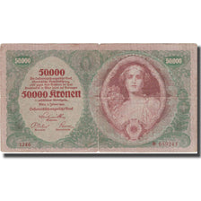 Banknote, Austria, 50,000 Kronen, 1922, 1922-01-02, KM:80, F(12-15)