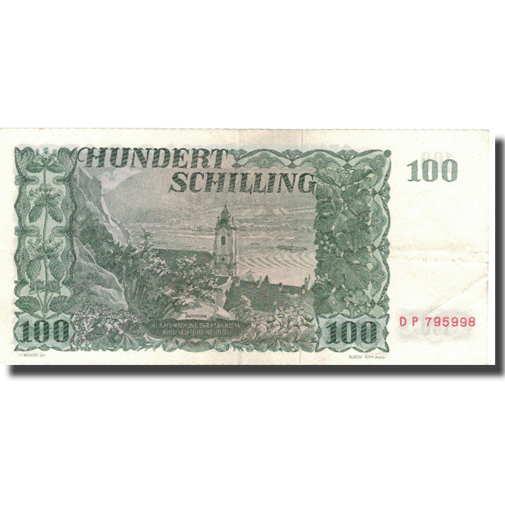 Banknote, Austria, 100 Schilling, 1954, 1954-01-02, KM:133a, AU(55-58)