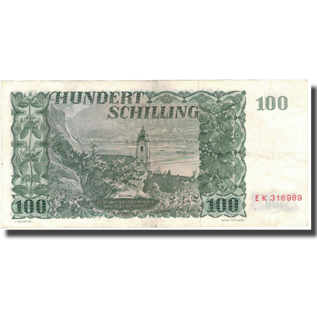 Banknote, Austria, 100 Schilling, 1954, 1954-01-02, KM:133a, EF(40-45)