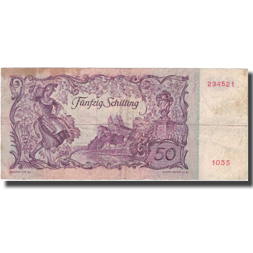 Banknote, Austria, 50 Schilling, 1951, 1951-01-02, KM:130, VF(20-25)