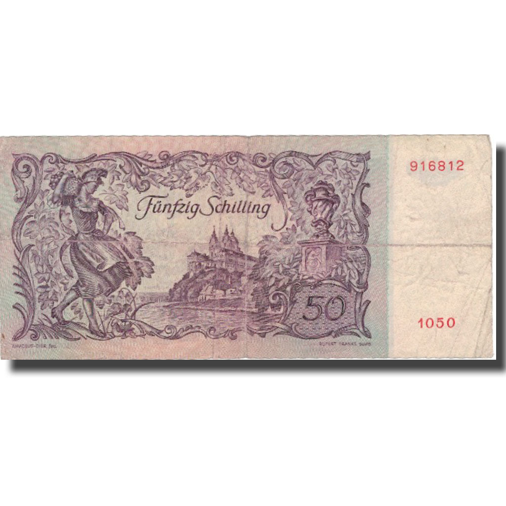 Banknote, Austria, 50 Schilling, 1951, 1951-01-02, KM:130, VF(20-25)