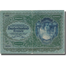 Banconote, Austria, 100,000 Kronen, 1922, 1922-01-02, KM:81, MB