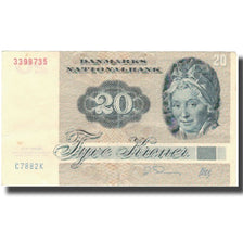 Banknote, Denmark, 20 Kroner, 1972, 1972, KM:49h, EF(40-45)
