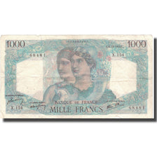 France, 1000 Francs, 1 000 F 1945-1950 ''Minerve et Hercule'', 1945, 1945-12-06
