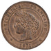 FRANCE, 10 Centimes, 1871, Paris, AU(55-58), Bronze, Gadoury #265, 9.98