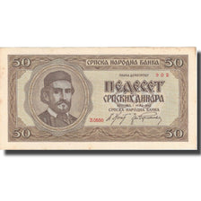 Banknote, Serbia, 50 Dinara, 1942, 1942-05-01, KM:29, AU(55-58)
