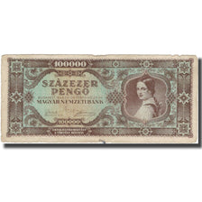 Banknote, Hungary, 100,000 Pengö, 1945, 1945-10-23, KM:121a, VF(30-35)