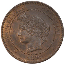 FRANCE, Cérès, 10 Centimes, 1892, Paris, KM #815.1, MS(60-62), Bronze, Gadoury #