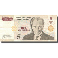 Banknote, Turkey, 5 New Lira, 2005, 2005, KM:217, UNC(60-62)