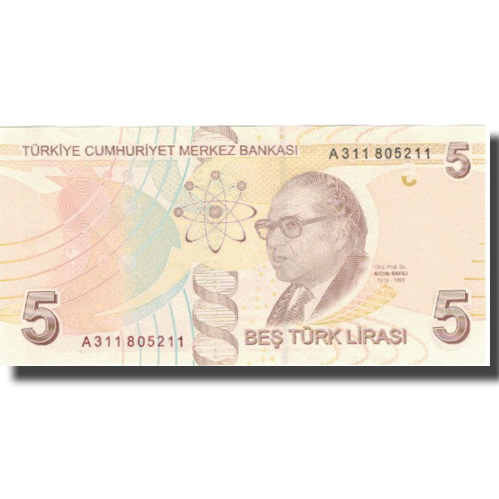 Banknote, Turkey, 5 Lira, 1970, 1970, KM:222, UNC(65-70)