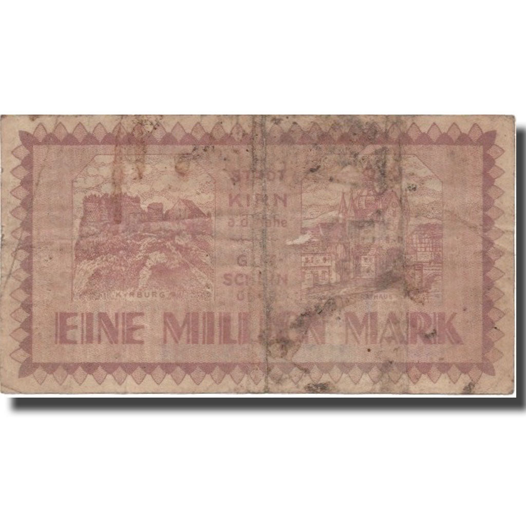 Banconote, Germania, 1 Million Mark, Ecusson, 1923, 1923-08-01, BB