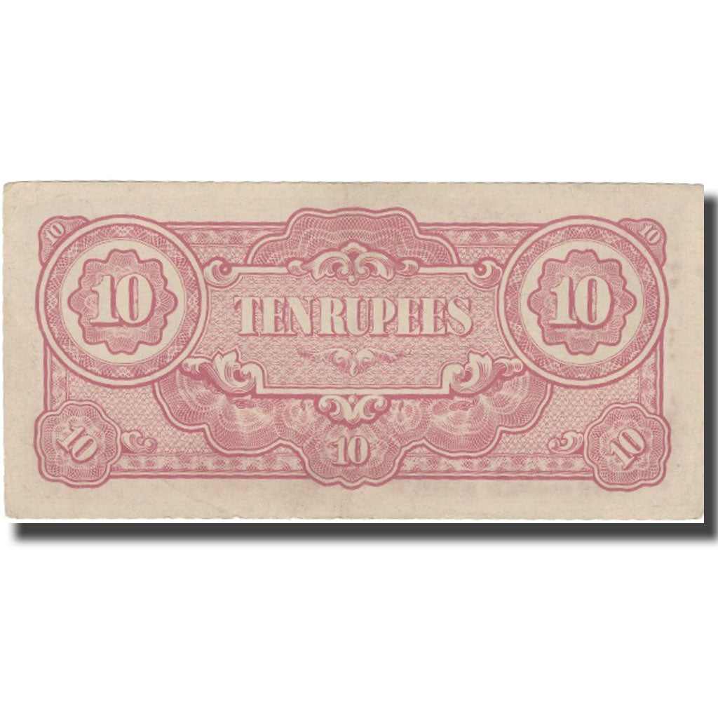 Banconote, Birmania, 10 Rupees, 1942-1944, KM:16a, BB+
