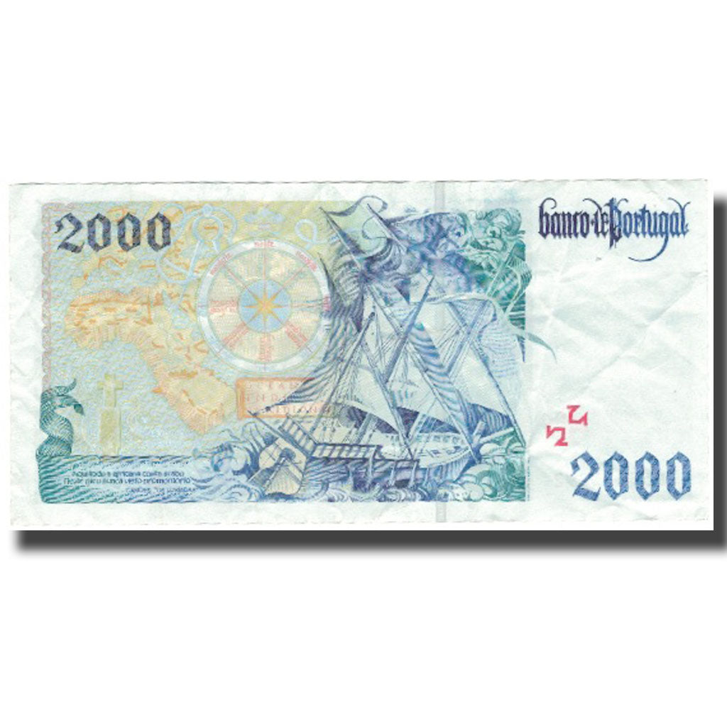 Banknote, Portugal, 2000 Escudos, 2000, 2000-11-07, KM:189d, EF(40-45)
