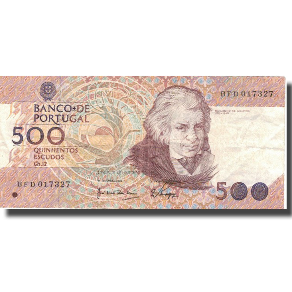 Geldschein, Portugal, 500 Escudos, 1989, 1989-10-04, KM:180c, SS+