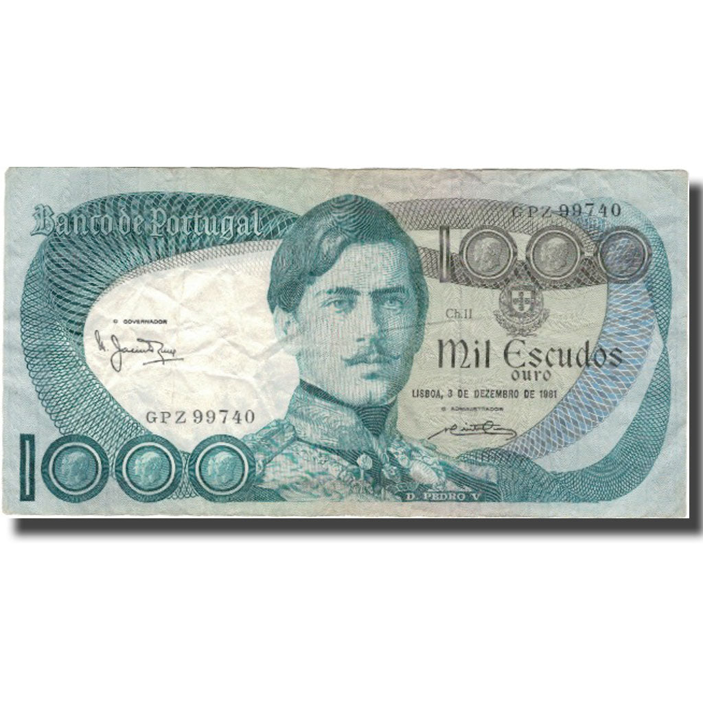 Geldschein, Portugal, 1000 Escudos, 1981, 1985-03-12, KM:175c, SS