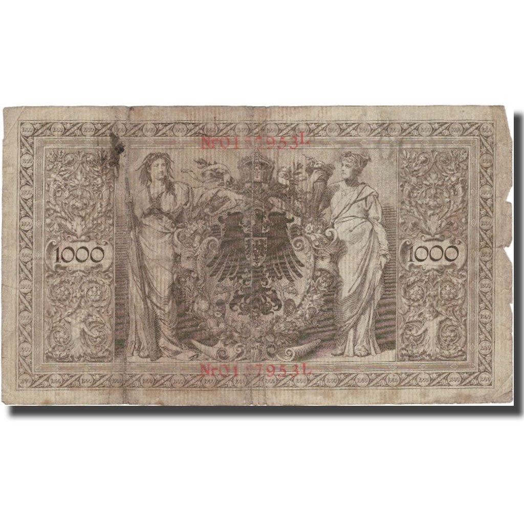 Biljet, Duitsland, 1000 Mark, 1910, 1910-04-21, KM:44b, B