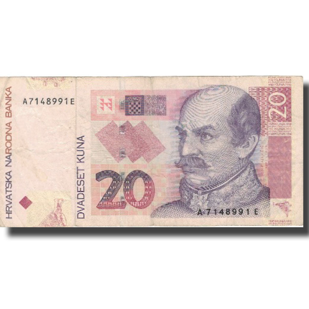 Banconote, Croazia, 20 Kuna, 2001, 2001-03-07, KM:30a, BB