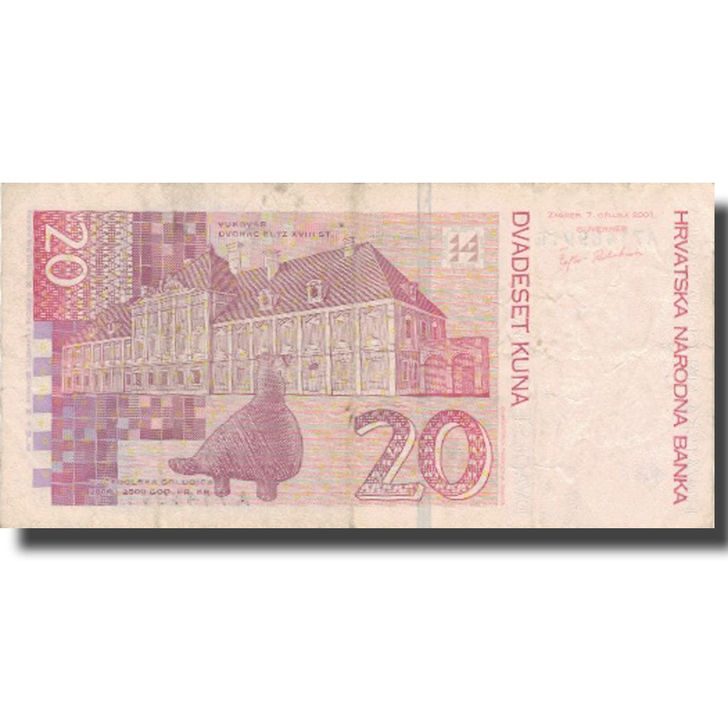 Banconote, Croazia, 20 Kuna, 2001, 2001-03-07, KM:30a, BB