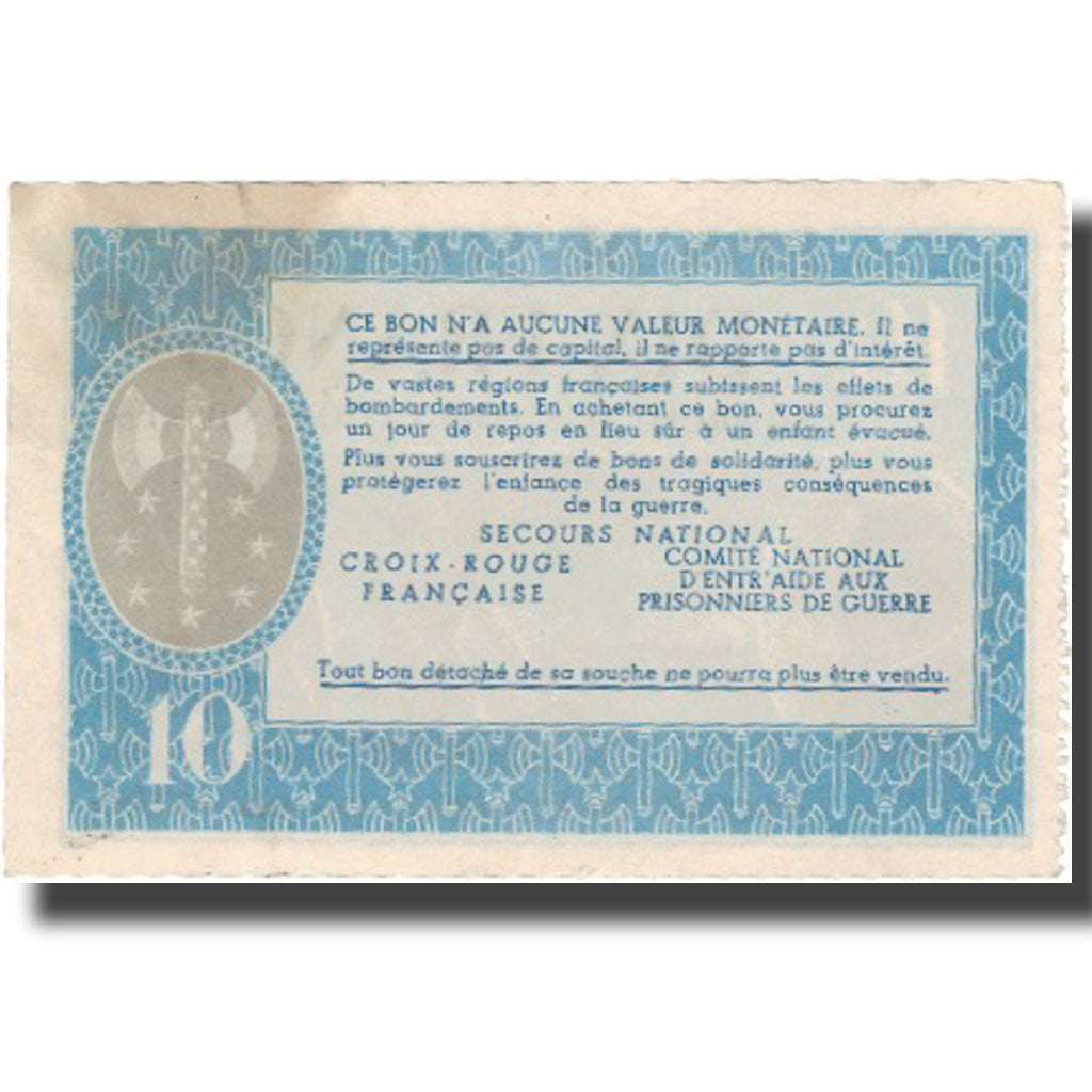 France, Bon de Solidarité, 10 Francs, 1941, UNC(60-62)