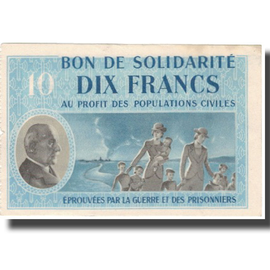 Francja, Bon de Solidarité, 10 Francs, 1941, UNC(63)