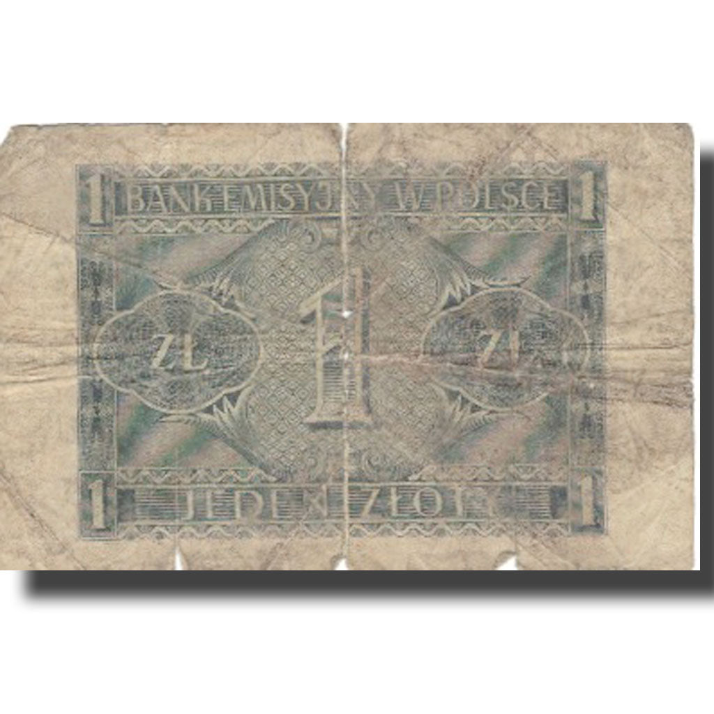 Banknote, Poland, 1 Zloty, 1941, 1941, KM:99, VG(8-10)