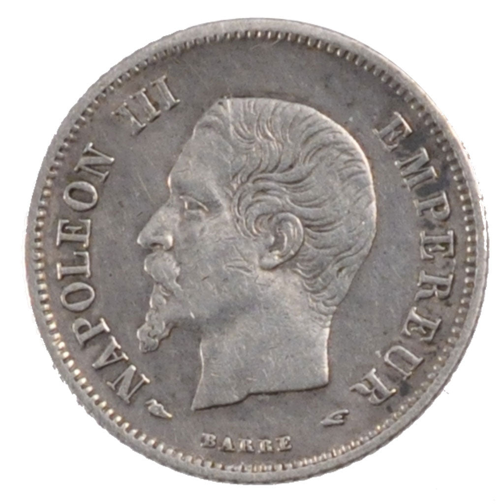 Second Empire, 20 Centimes Napoléon III tête nue