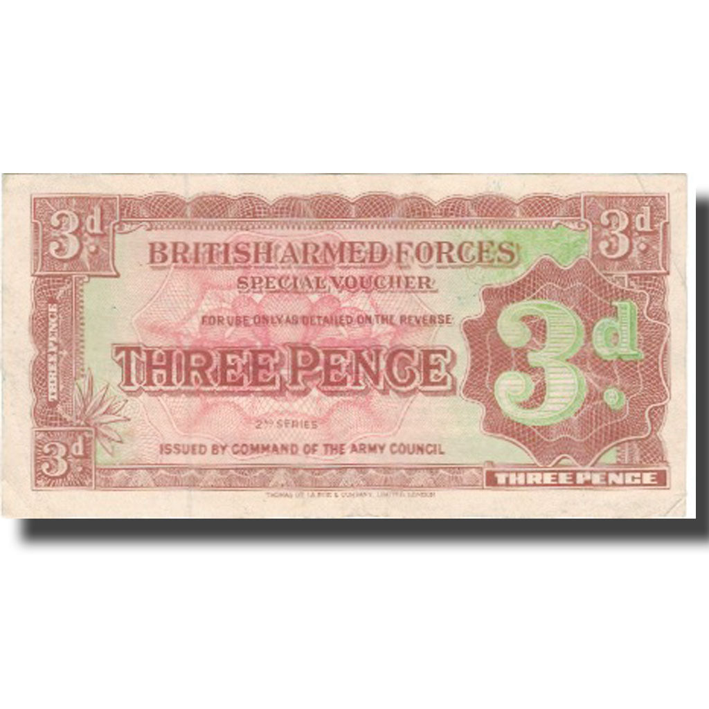 Banknote, Great Britain, 3 Pence, 1944, 1944, KM:M16a, EF(40-45)