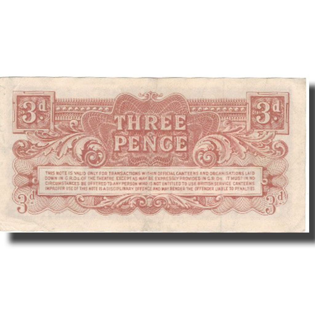 Banknote, Great Britain, 3 Pence, 1944, 1944, KM:M16a, EF(40-45)
