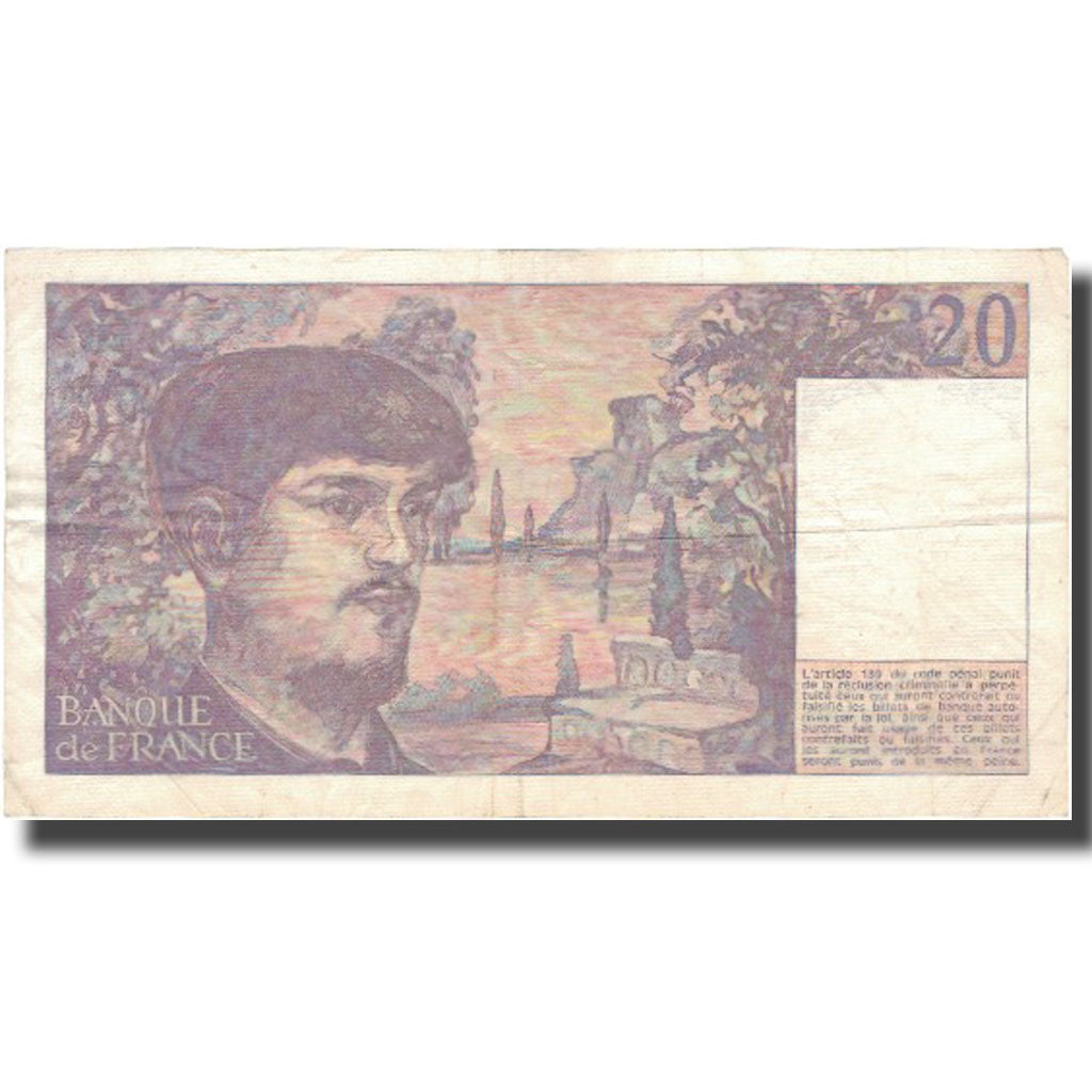 Frankrijk, 20 Francs, 20 F 1980-1997 ''Debussy'', 1980, 1980, TTB, Fayette:66.1