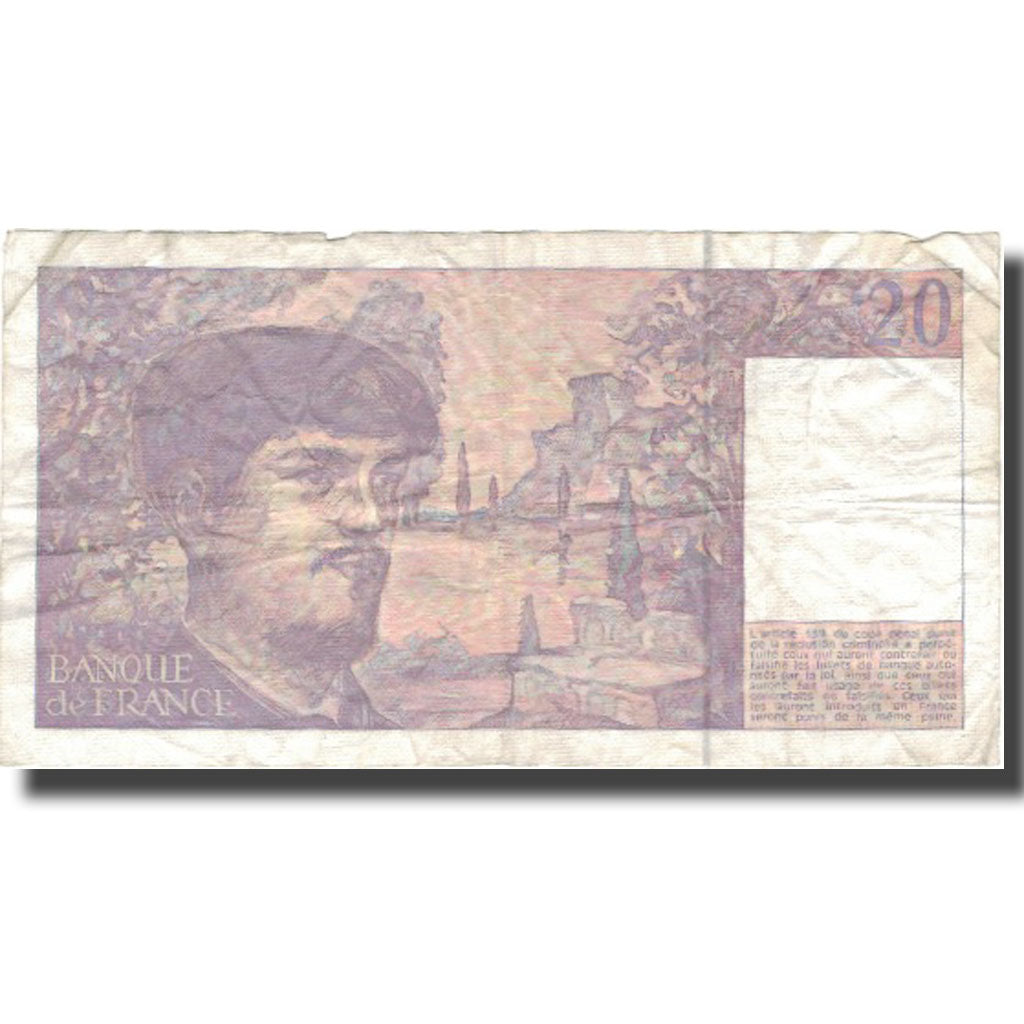 France, 20 Francs, 20 F 1980-1997 ''Debussy'', 1991, 1991, VF(20-25)