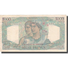 France, 1000 Francs, 1 000 F 1945-1950 ''Minerve et Hercule'', 1949, 1949-11-03