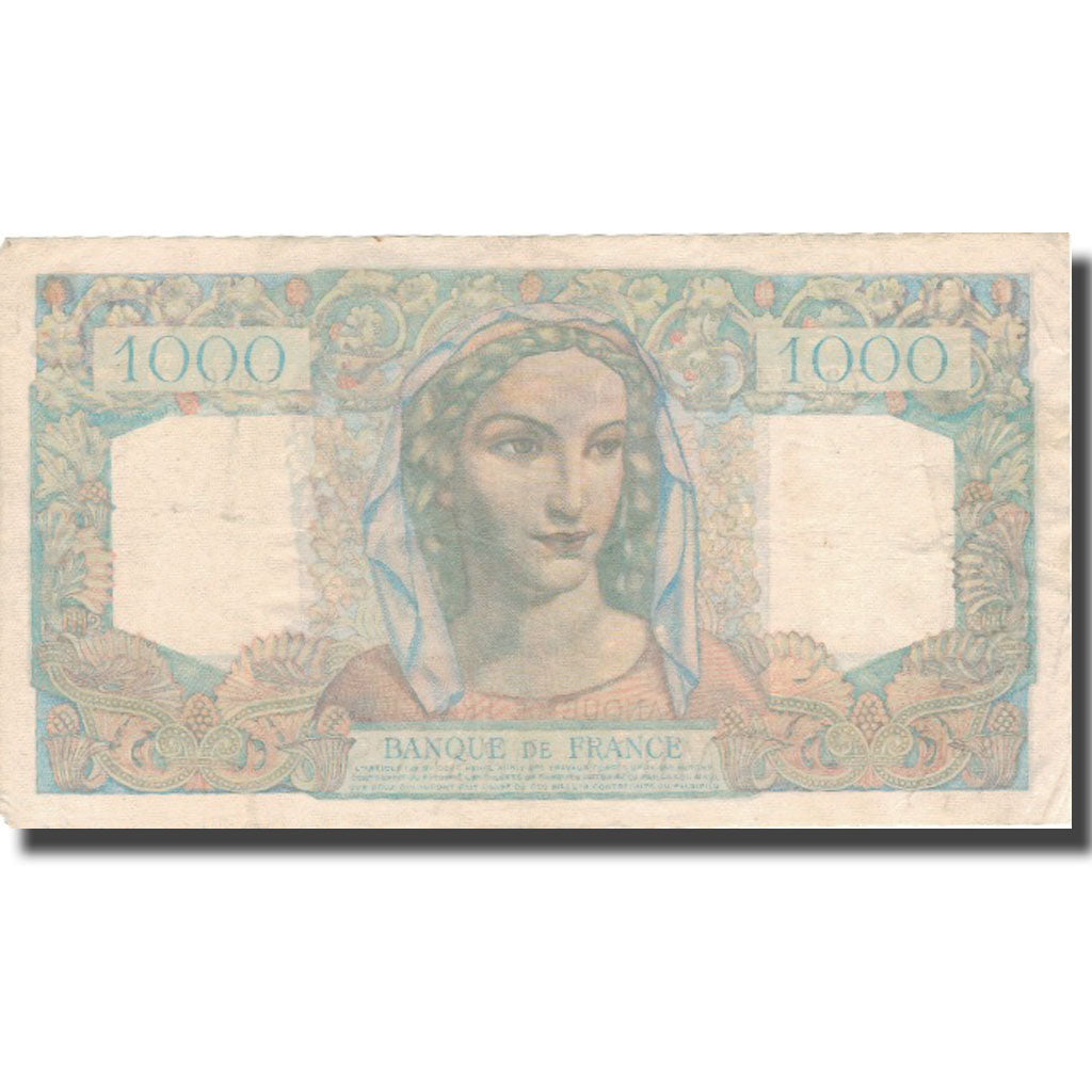 France, 1000 Francs, 1 000 F 1945-1950 ''Minerve et Hercule'', 1949, 1949-11-03