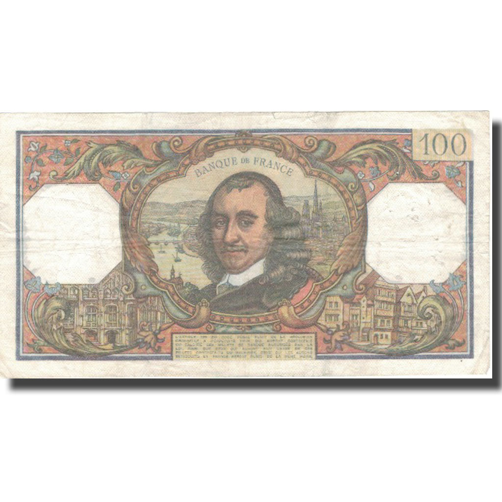 France, 100 Francs, 100 F 1964-1979 ''Corneille'', 1969, 1969-11-06, VF(20-25)