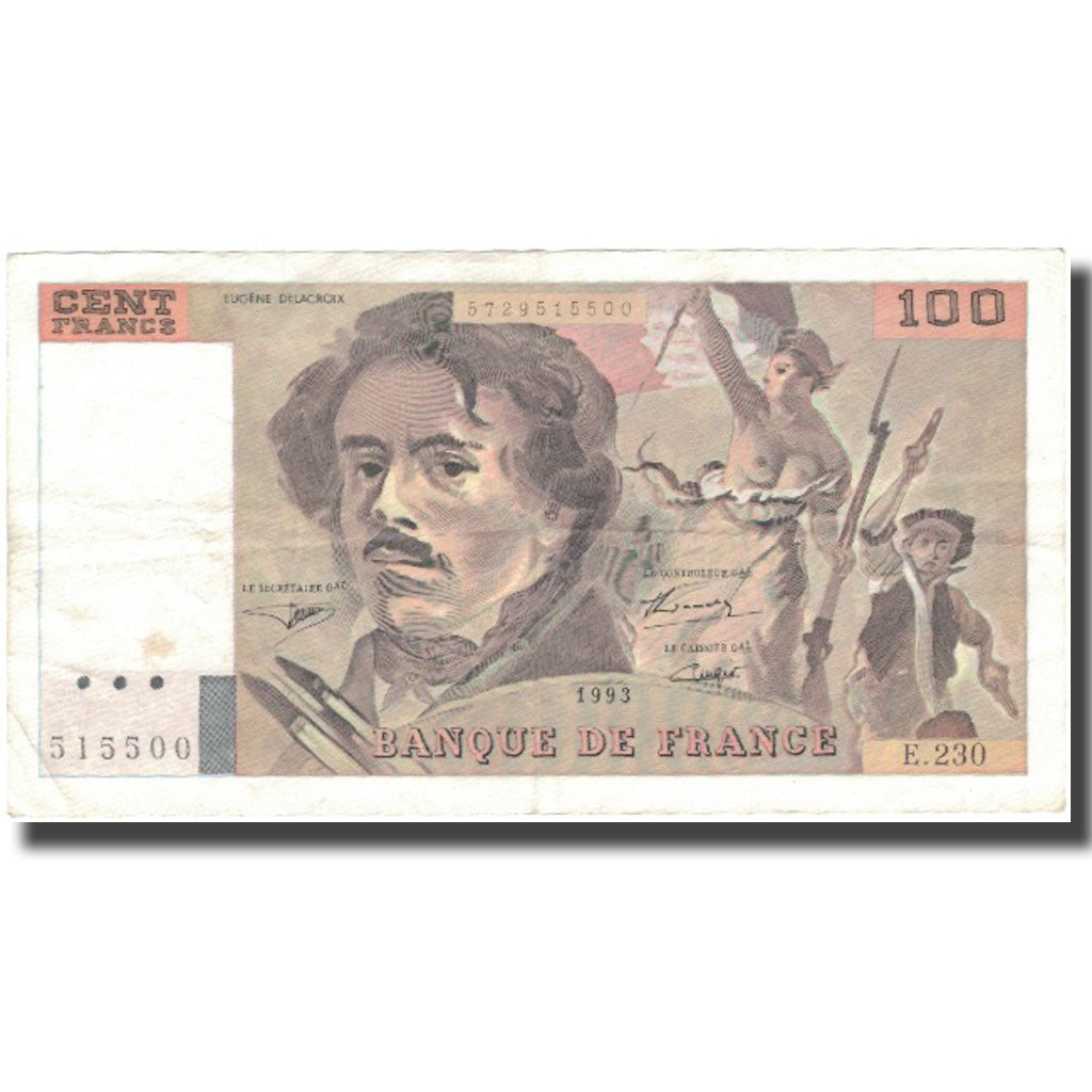 Francia, 100 Francs, 1993, 1993, MBC, KM:154g