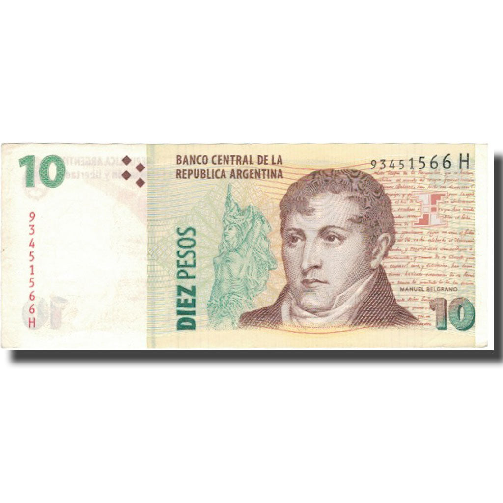 Banknote, Argentina, 10 Pesos, Undated 2005, KM:354, EF(40-45)