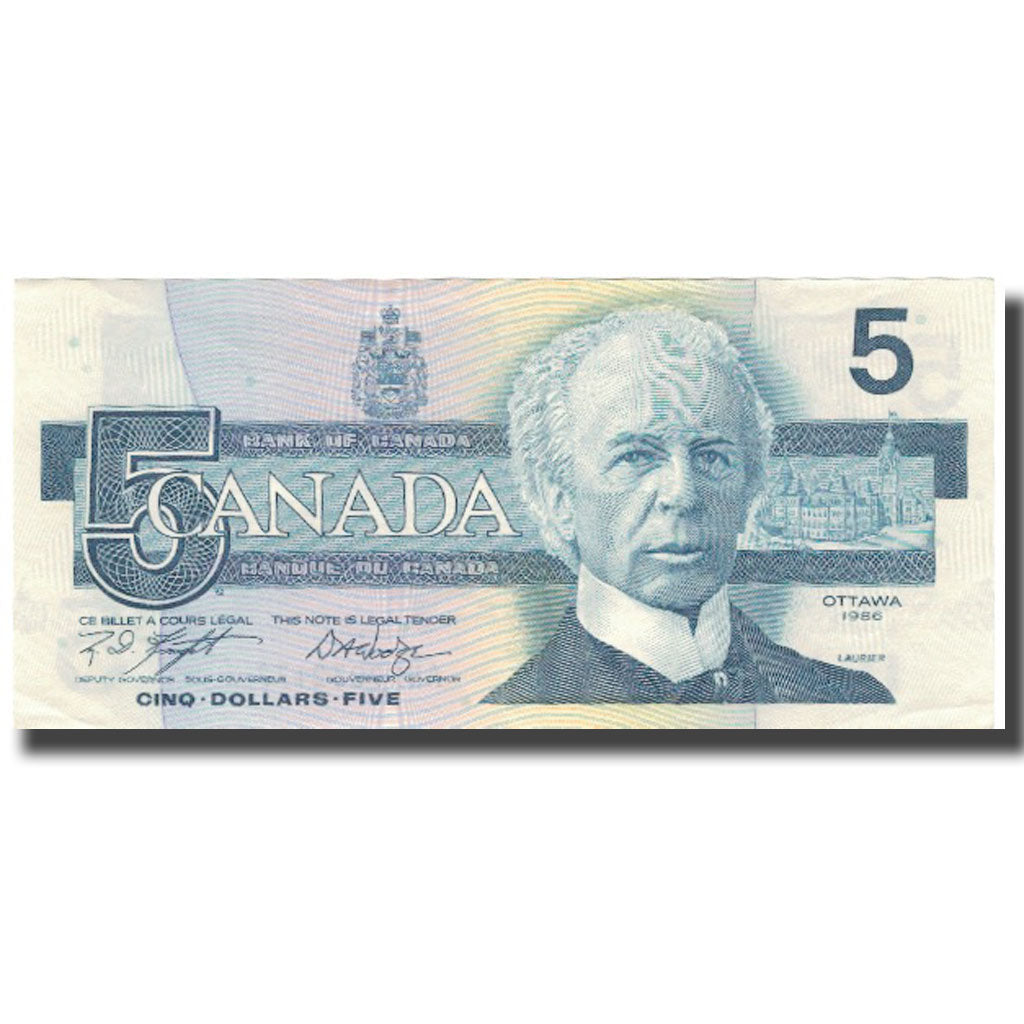 Banknote, Canada, 5 Dollars, 1986, 1986, KM:95e, AU(55-58)
