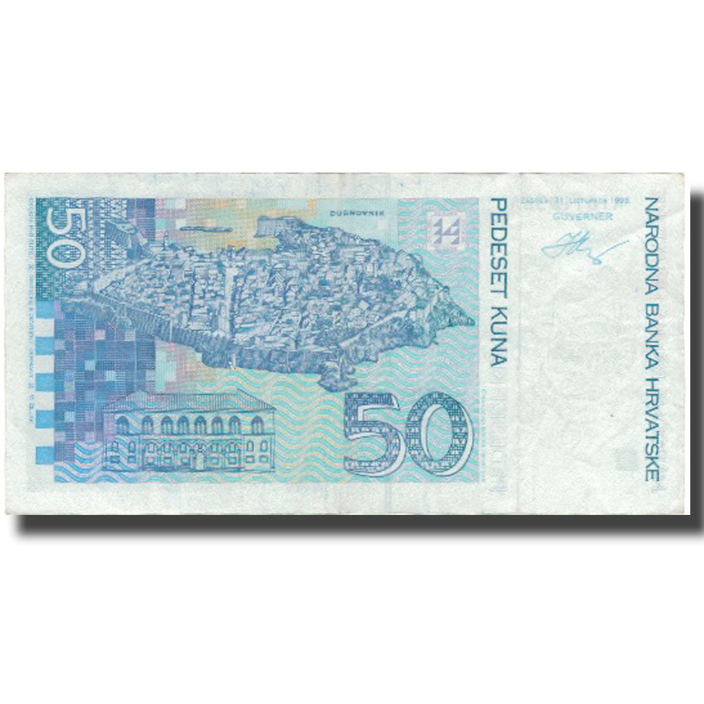 Banknote, Croatia, 50 Kuna, 1993, 1993, KM:31a, EF(40-45)