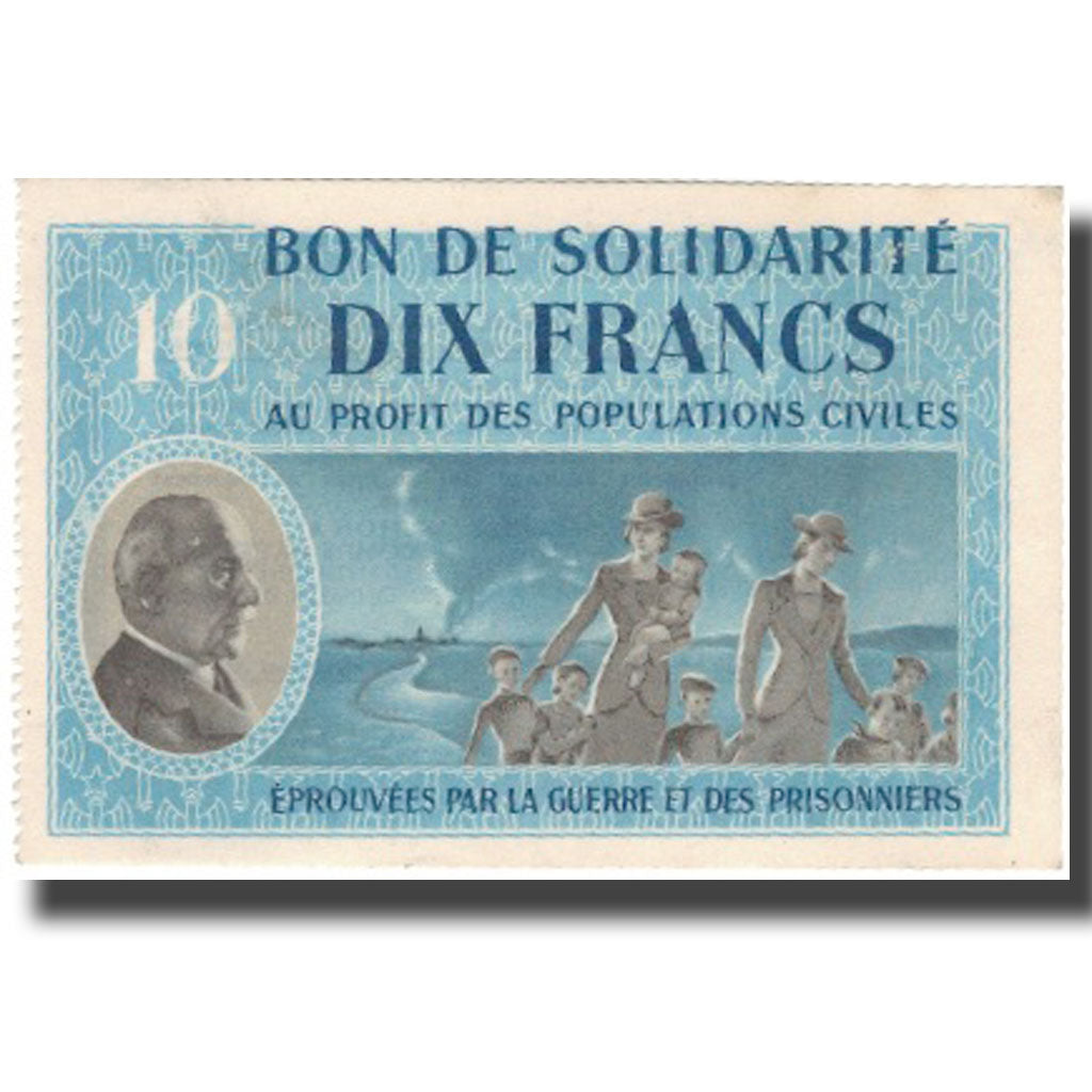 France, Bon de Solidarité, 10 Francs, 1941, UNC(63)