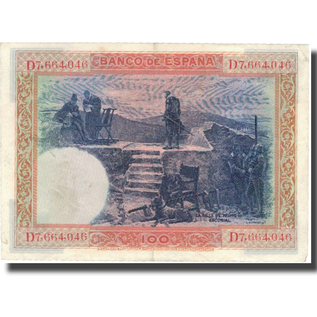 Banknote, Spain, 100 Pesetas, 1925, 1925-07-01, KM:69c, AU(50-53)