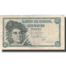 Banknote, Spain, 5 Pesetas, 1948, 1948-03-05, KM:136a, EF(40-45)