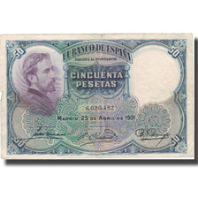 Banknote, Spain, 50 Pesetas, 1931, 1931-04-25, KM:82, EF(40-45)