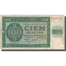 Banconote, Spagna, 100 Pesetas, 1936, 1936-11-21, KM:101a, BB