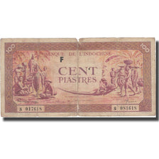 Banconote, INDOCINA FRANCESE, 100 Piastres, Undated (1942-45), KM:66, B+