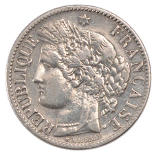 FRANCE, Cérès, 2 Francs, 1887, Paris, KM #817.1, EF(40-45), Silver, 27, Gadoury